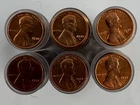 6 Roll Lot BU Red Lincoln Memorial One Cent ROLLS 1970 thru 1971 See Description