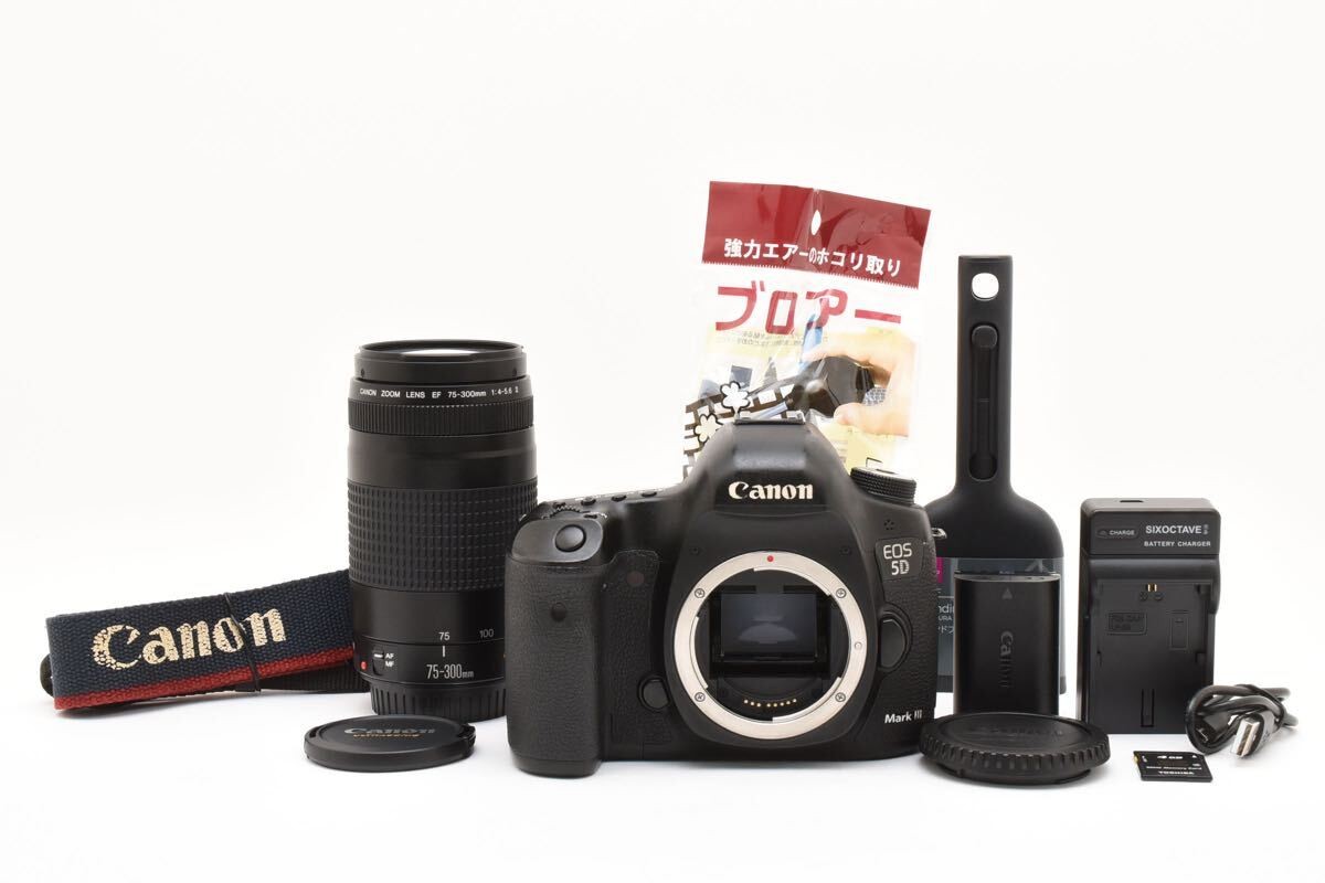Canon EOS 5D Mark III DSLR Camera with EF75-300mm f/4-5.6