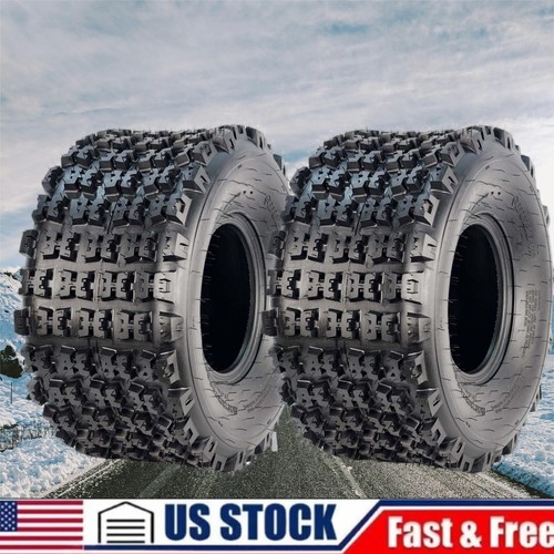 2 Pack 22x11-9 22x11x9 Quad ATV Tires All Terrain AT 6 Ply Tires Tubeless