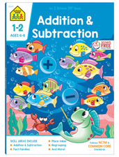 School Zone Addition  Subtraction Workbook: 64 Pages, 1St Grade, 2Nd Grade, Ele