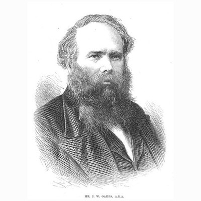 John Wright Oakes English Painter - Antique Print 1876