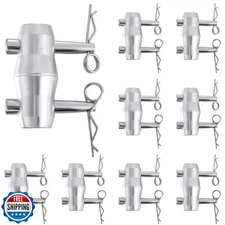 Blulu 8 Pack Double Ended Conical Coupler with Clips Pin Truss Clamp DJ Stage