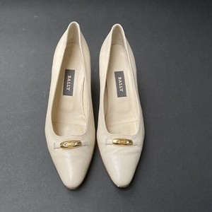 Bally Cream Leather Pumps US 7.5 | eBay