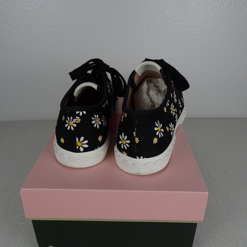 Kate Spade Vale Linen Daisy Dot modische Turnschuhe Damenschuhe Canvas schwarz 6,5 - Bild 8 von 13