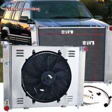 For 1993-1997 96 Jeep Grand Cherokee ZJ 4.0L L6 3-Row Radiator Shroud Fan Kits