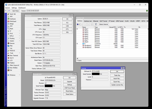 Router MikroTik Cloud Core - CCR1036-8G-2S+ - 8xETH 1G puertos, 2xSFP+ puertos - Imagen 2 de 9
