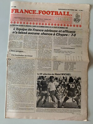 FRANCE FOOTBALL OFFICIEL FFF N°1779 13 AOUT 1980 ARBITRES FRANCAIS COUPE EUROPE