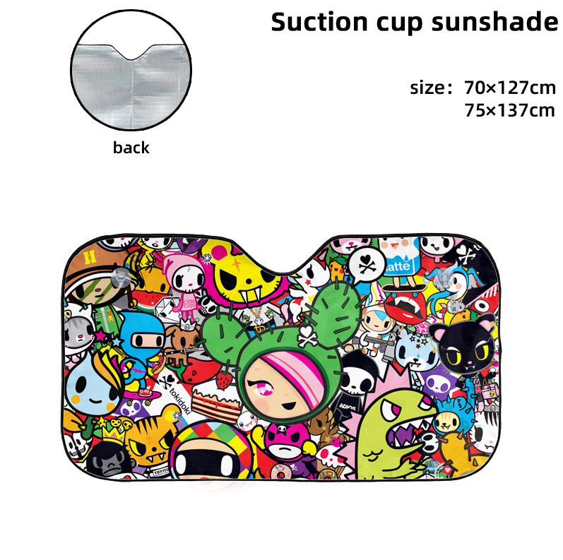 Tokidoki Cartoon Sun Visor Shade Cover Windshield Sunshade UV