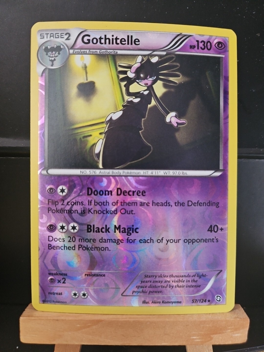 Pokemon TCG Dragons Exalted 57/124 - GOTHITELLE, Reverse Holo Unlimited Rare