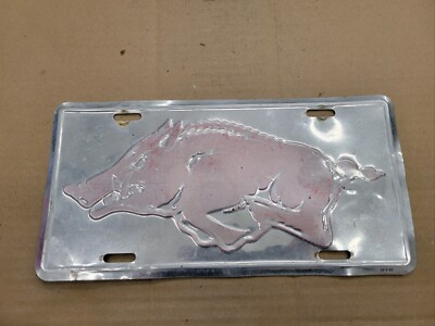 Razorback Tag Arkansas Razorback NCAA Football Metal Vintage Vanity Novelty License ...
