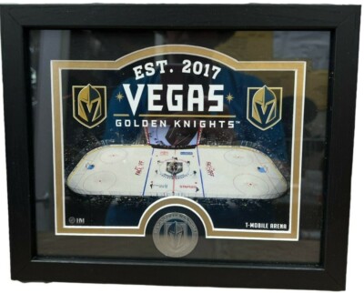 Vegas Golden Knights 11x9 Photo Frame With Print & Minted Coin Highland Mint New