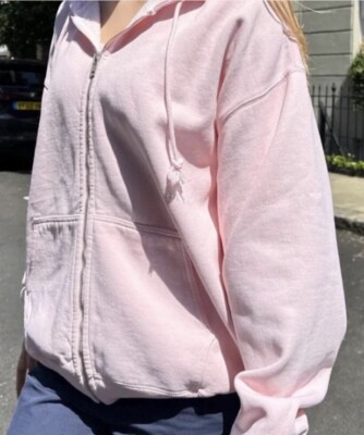 Brandy Melville Oversized Pink Hoodie One Size Can Fit Large/Xlarge