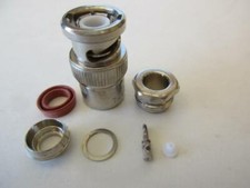 2 pack Amphenol Connector 31-2212 BNC Clamp Male Plug RG59,62,71,140,210,302