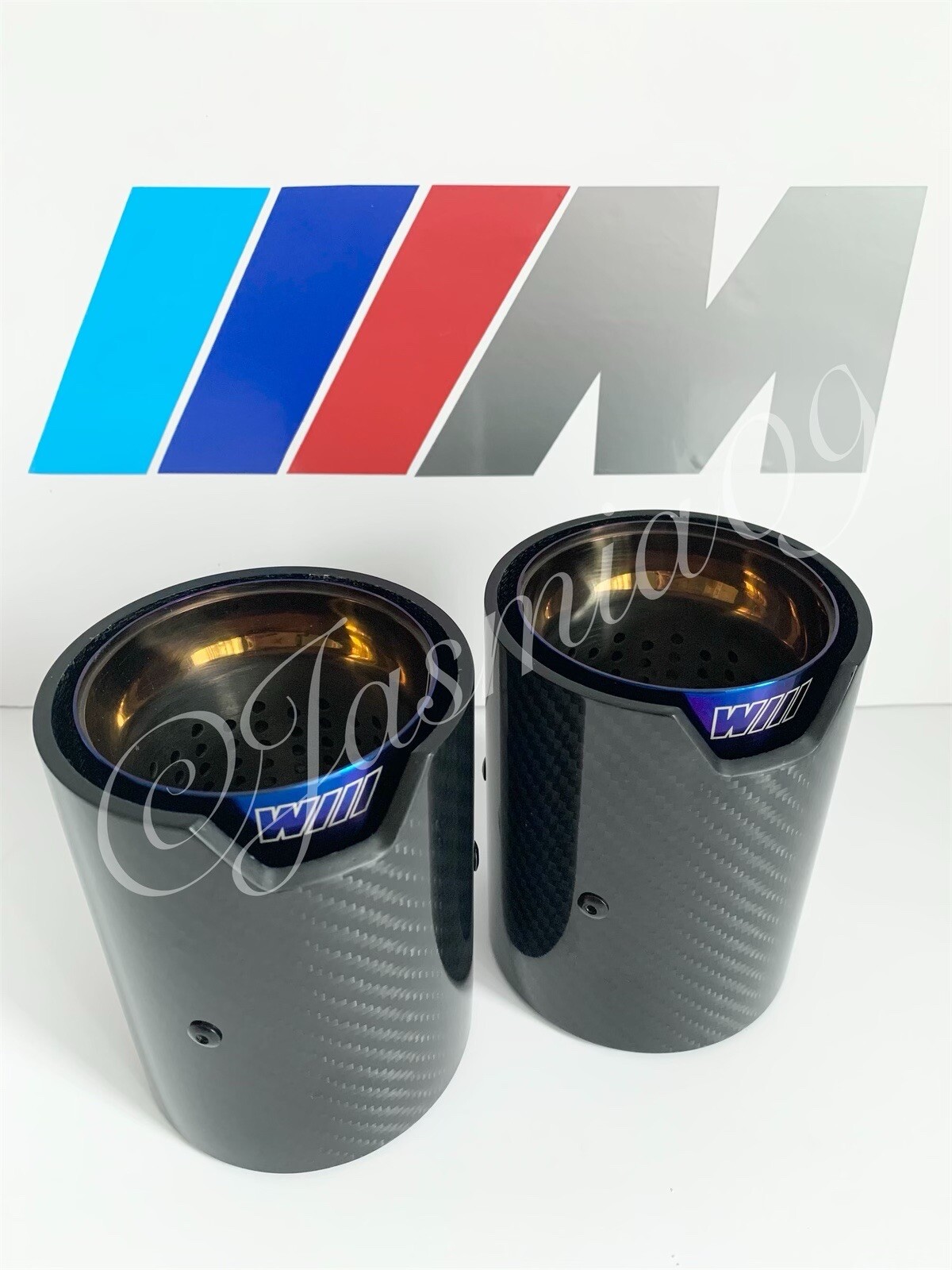 60mm BMW M PERFORMANCE MPE CARBON EXHAUST TIPS M135i M140i M235i M240i
