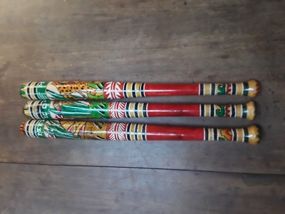 WOOD BAT , ONE PIECE OFFER , HAND CARVED WOOD , PINATA , MEXICO ,BASEBALL