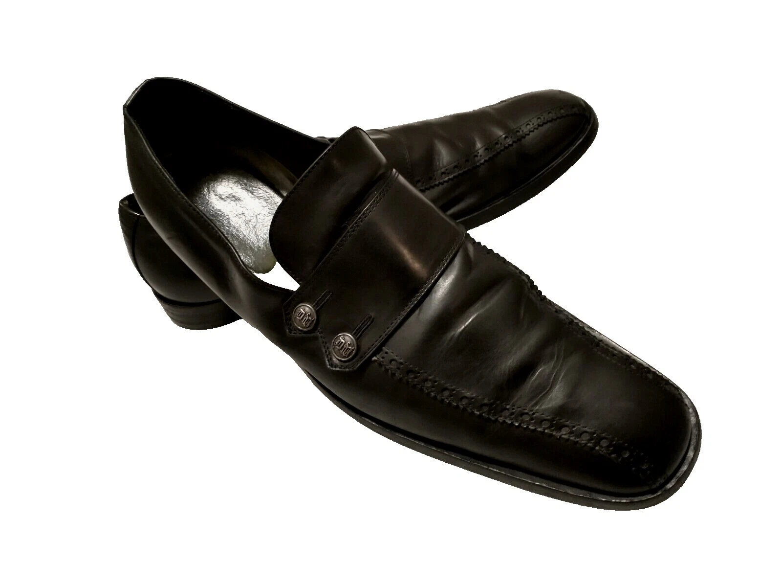 Zapatos de vestir Versace lisos para hombre