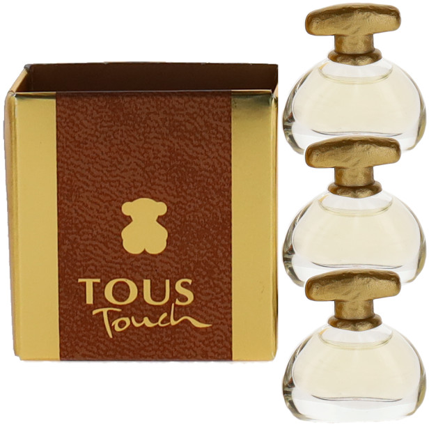 Paquete combinado para mujer Touch By Tous: mini perfume EDT splash 0,39 (botellas 3x,13)