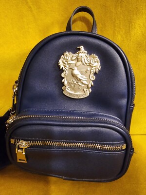 BNWOT Harry Potter Universal Ravensclaw Cobalt Blue Mini Backpk W/Silver Emblem 87690.jpg main image 2