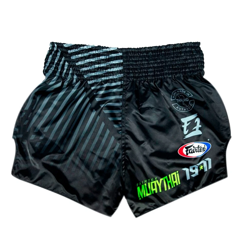 Fairtex Muay Thai Boxing Shorts BS1924 Racer Black Kickboxing MMA Ships From USA - Image 2 of 4
