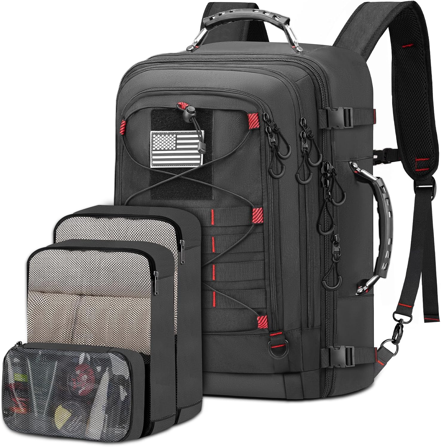 Spacious 17.3 Inch Travel Backpack for Men with Flight Approval  -image