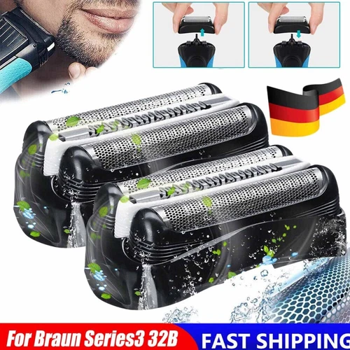 2X Scherkopf Kompatibel für Braun Series 3,Ersatzscherkopf 3020S 320S 330S 350CC - Bild 1 von 24