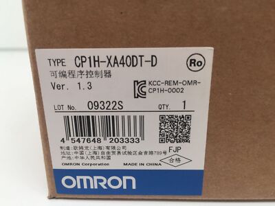 NEW Omron PLC CP1H-XA40DT-D In Box 1PCS