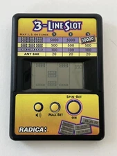 RADICA 3-Line Slot Poker Handheld Game Model 571 Hand Held Game