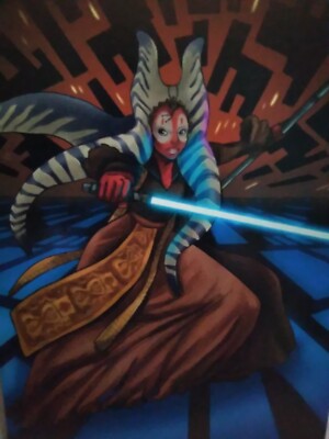 Star Wars Shaak Ti Art Postcard