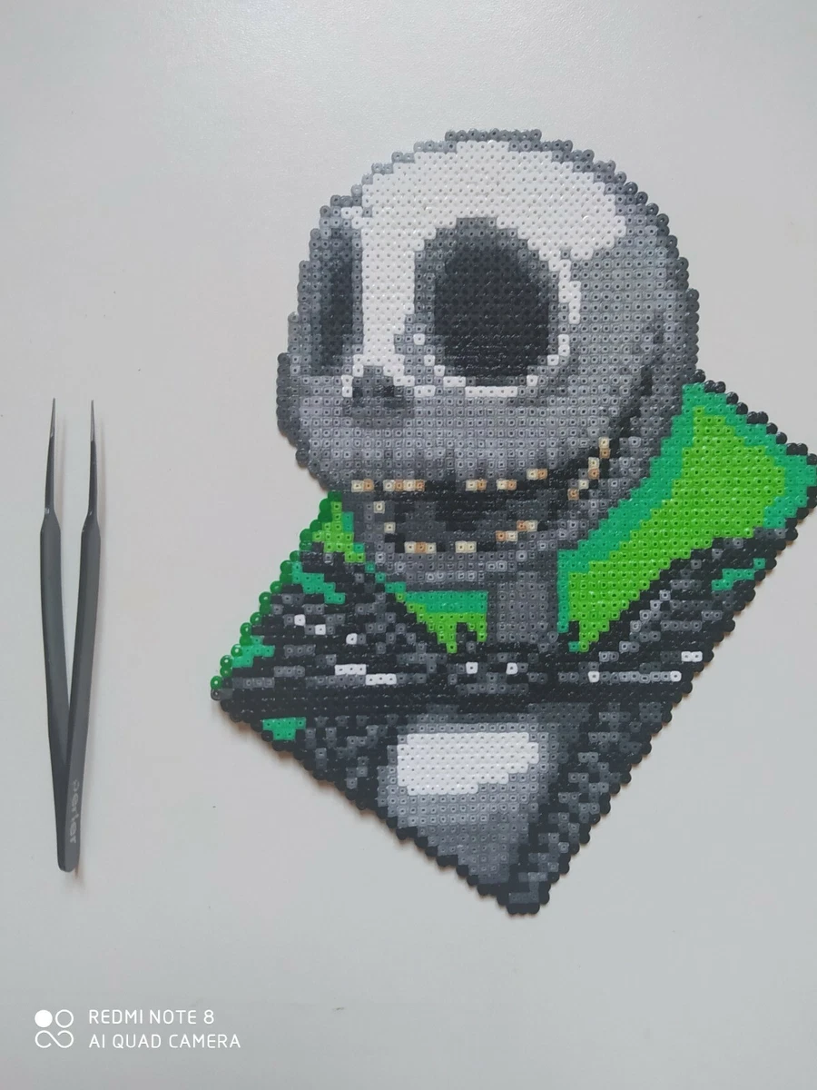 Pixel Art L étrange Noël De Monsieur Jack Mister Jack portrait (l étrange noël de Mr Jack) - Perler Beads / Pixel Art | eBay