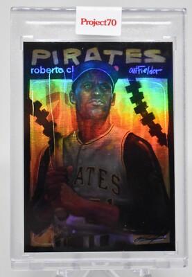 2021 TOPPS PROJECT 70 ROBERTO CLEMENTE BY CHUCK STYLES - RAINBOW FOIL 1/70 #407