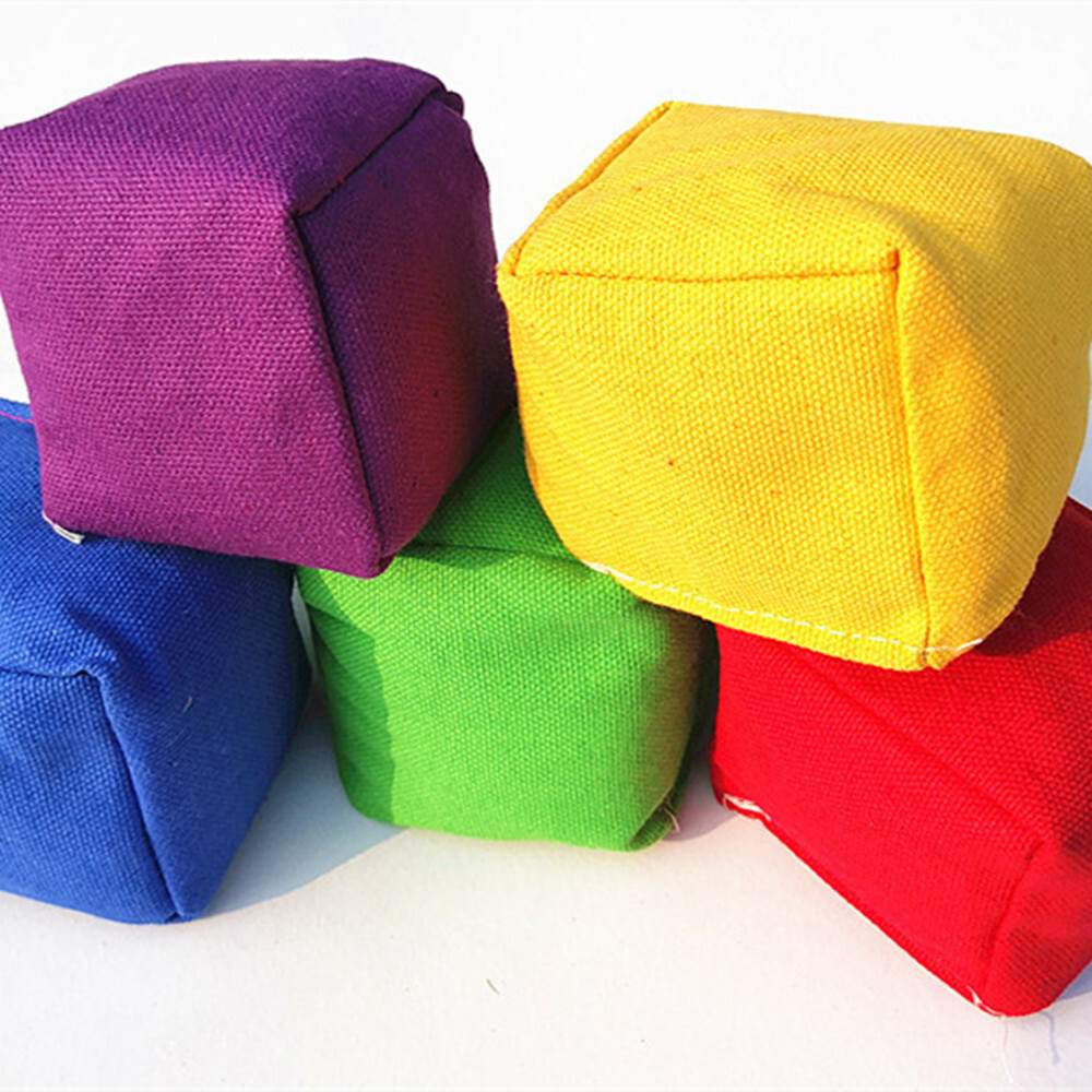 Pack of 4 Bean Bags Throwing Catching Sports PE Playground Juggling