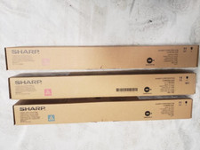 Lot of 3 Color Genuine Sharp MX-51NT C/M/Y Cyan, Magenta, Yellow Toners New