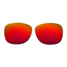 Walleva Fire Red Polarized Replacement Lenses For Ray-Ban Wayfarer RB4105 54mm