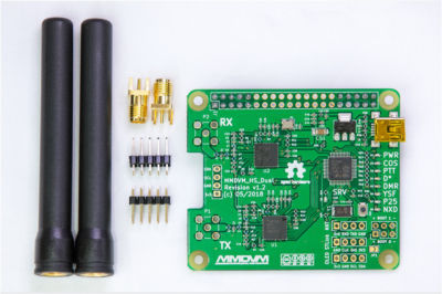 MMDVM_HS_Dual_Hat Duplex MMDVM Hotspot P25 DMR YSF for Raspberry Pi Revision 1.2