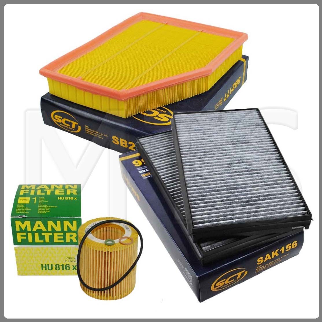 Filterset Für BMW 5er E60/E61 525d/530d | Ölfilter + Luftfilter + Innenraumfilter
