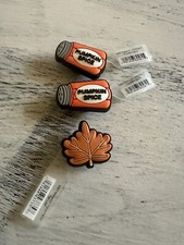 Crocs jibbitz fall leaf and pumpkin spice new set of 3 croc shoe charms