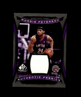 2004-05 SP Game Used Basketball Morris Peterson Game Worn Jersey Card # AF-MO