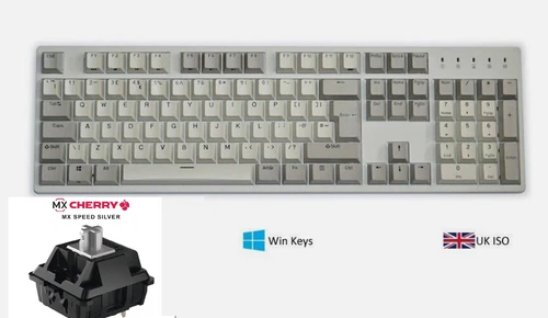 DURGOD Taurus K310 Tastiera meccanica UK Layout (Switch Cherry MX Speed Silver )
