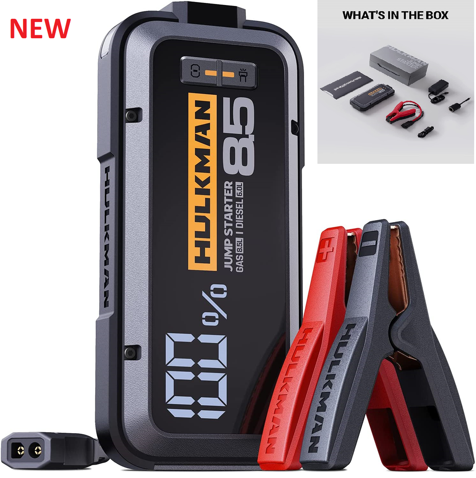 HULKMAN Alpha85 Smart Car Jump Starter Booster Power Bank Battery