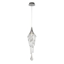 Image of Visconte Efendee Ceiling Pendant Crystal Effect GU10 1 Light - Polished Chrome  