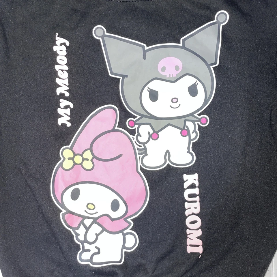 Толстовка женская Sanrio My Melody & Kuromi M черная розовая Sanrio аниме Kawaii - Изображение 3 из 4