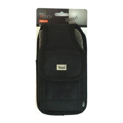 Reiko Vertical Apple i6 i7 i8 iX  Pouch Black Clip Wallet Case