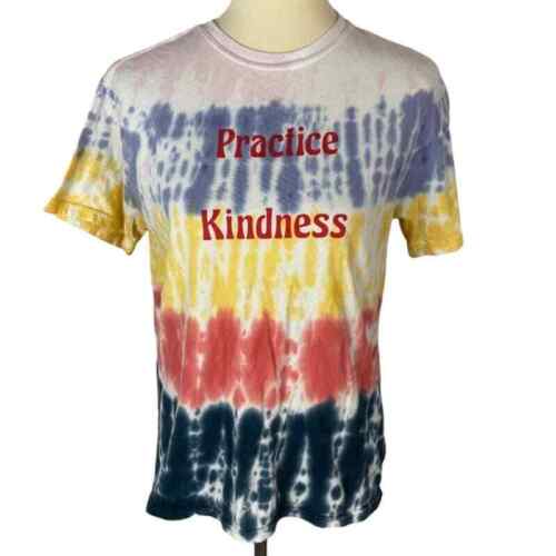 Mighty Fine Wmns Practice Kindness Tie Dye Graphic Tee Size S ...