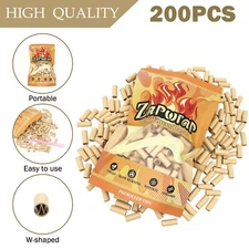 Natural Unrefined Pre-Rolled Filter Tips 200 Tips Cigarette Filter Tips