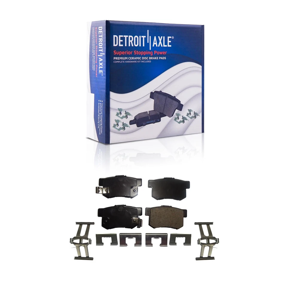 Kit de pastillas de freno y herrajes de cerámica delanteros y traseros para Honda Element 2003-2010 2011 Foto 3 de 4