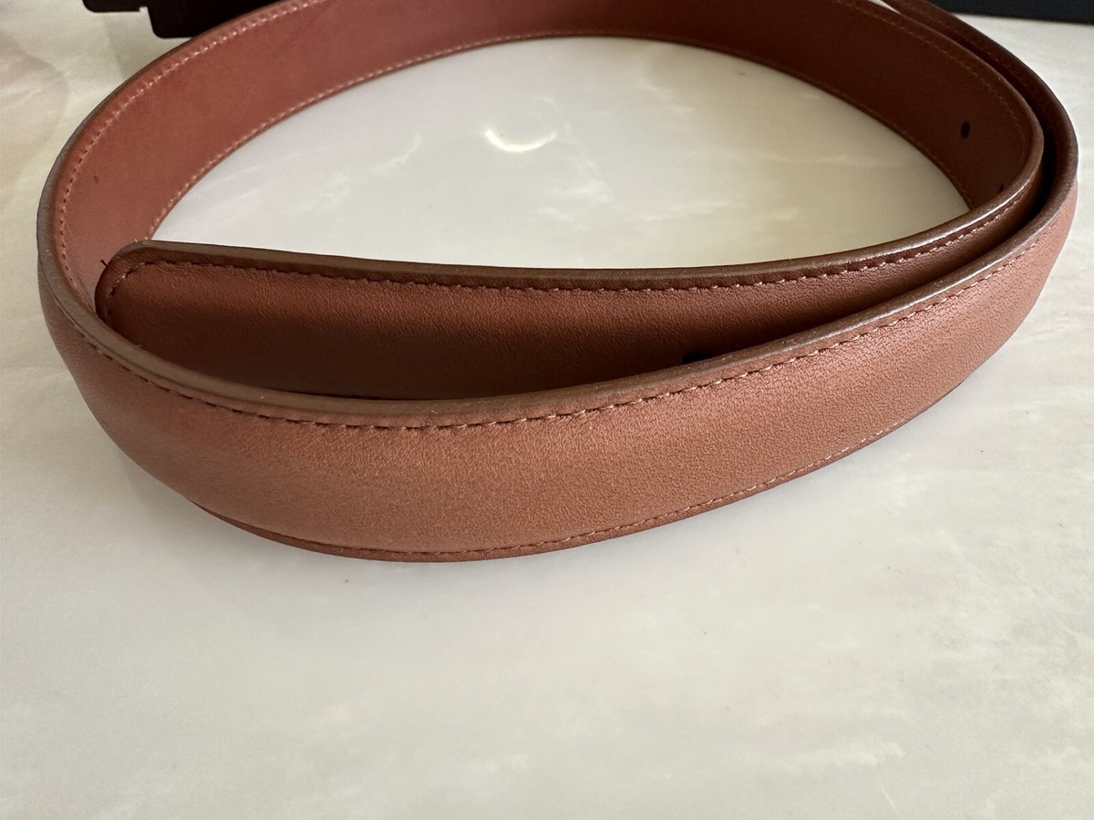 Coach Women\'s Vintage Brown Tan Leather Buckle Waist Belt 8517 Size Small Coach British Tan Leather Belt | 38 main image 2