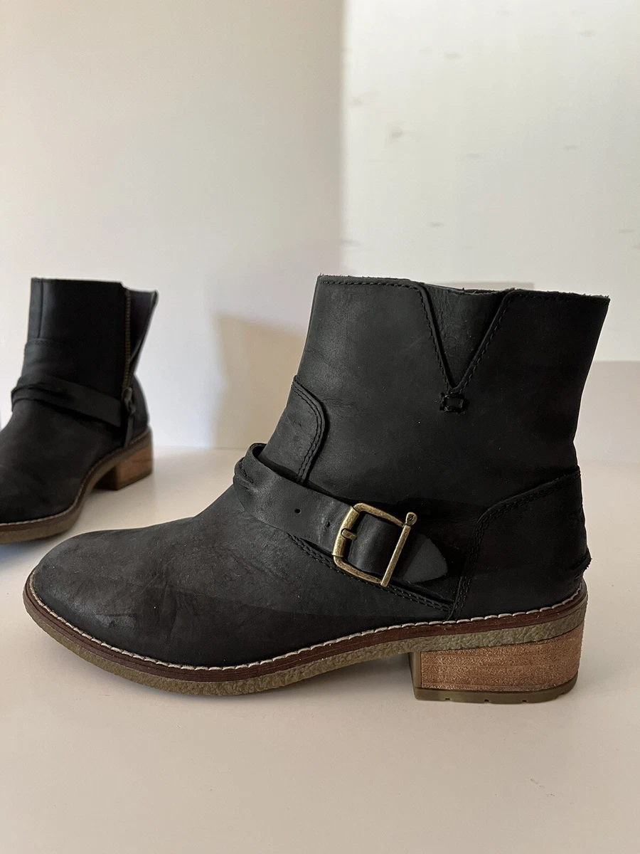Sperry Women s Boots Seaport Storm Buckle Bootsie Leather Fashion Boot Black 6