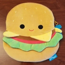Kellytoy Squishmallow Carl the Burger Zipper Case School Supplies Mini Storage