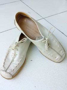 Mocassins cuir blanc gris nacré P37.5 LUXAT Chaussures Femme confort marche  | eBay