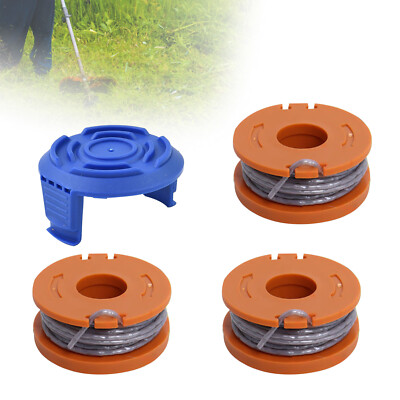 Spares2go Ersatzspule & Schnur Für Spear & Jackson Rasentrimmer – 4 M Schnur, 1,5 Mm Breite, Mit Abdeckung